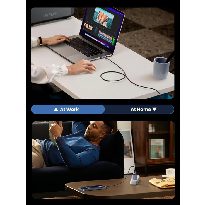 Ugreen USB-C na USB-C polnilni kabel 240W, 1M - slika 4