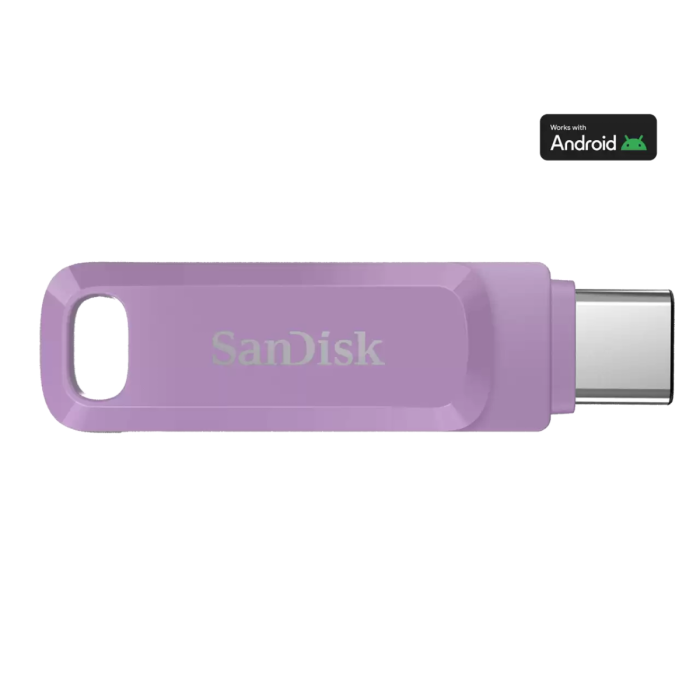 SanDisk 256GB Ultra Dual Drive Go USB-C/A 3.2 USB ključ (vijoličen) - slika 2