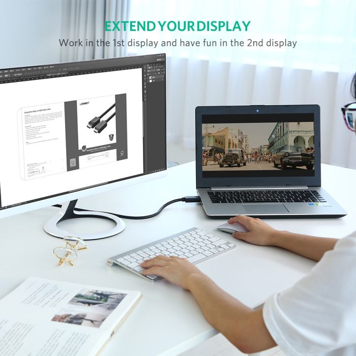 Ugreen DP na HDMI kabel (M-M) 1,5m - polybag - slika 6