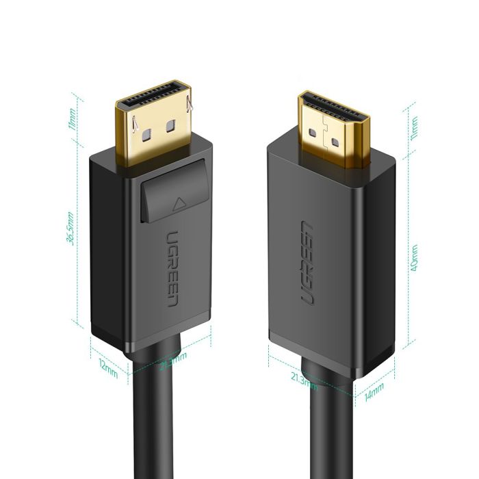 Ugreen kabel DP na HDMI 4K2K/30Hz 5m - polybag - slika 5