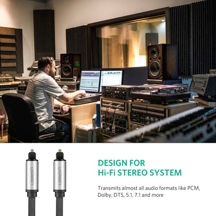 Ugreen Toslink optični kabel - pleten 3 m - box - slika 6