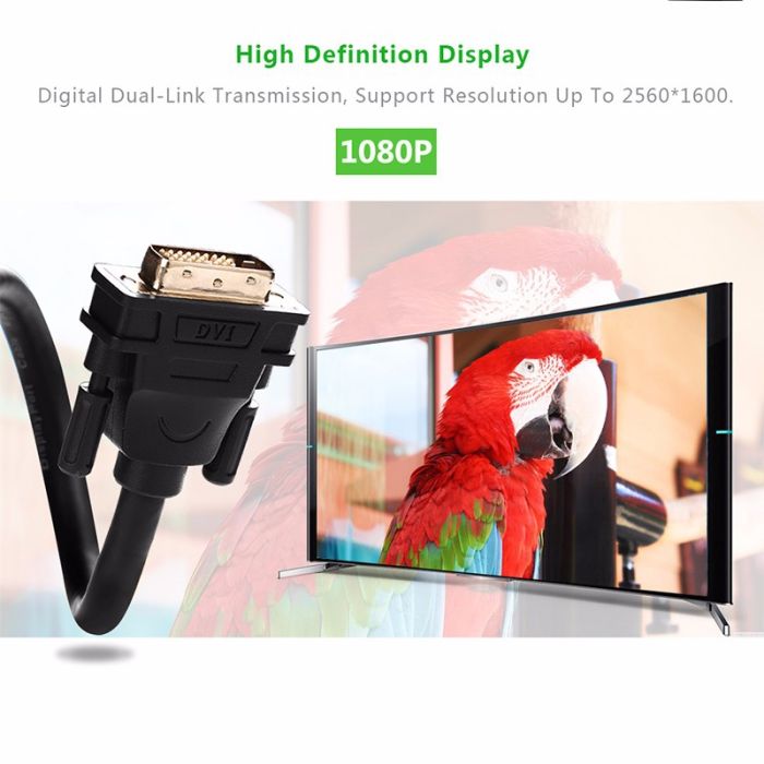 Ugreen DVI (24+1) M na M kabel 3m - polybag - slika 3