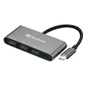Sandberg USB-C to 3x USB 3.0 + PD Hub
