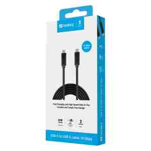 Sandberg USB-C > USB-C 2m USB 3.1 Gen.2 kabel