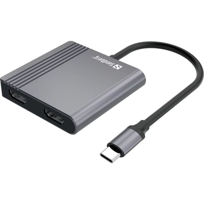 Sandberg USB-C 2xHDMI+USB+PD priklopna postaja - slika 6