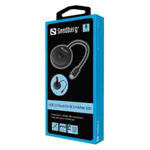 Sandberg USB 3.2 Dock za M.2+NVMe SSD priklopna postaja