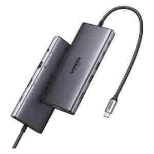 Ugreen 11v1 USB-C priklopna postaja s 100W PD vhodom