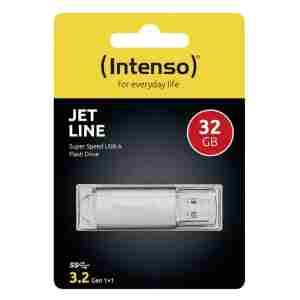 Intenso 32GB Jet Line USB 3.2 70MB/s spominski ključek - siv