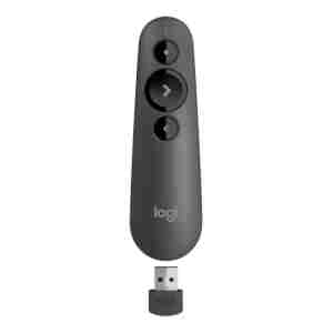Logitech Presenter R500s Wireless, rdeč laser, USB, Grafit
