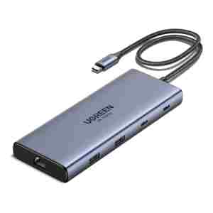 Ugreen 10v1 USB-C priklopna postaja s 100W PD vhodom