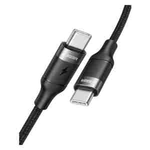 VEGER CC02 pleteni kabel USB-C na USB-C, 100W, 1,5m, črn