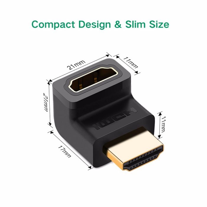 Ugreen HDMI M na Ž Adapter kotni - polybag - slika 2
