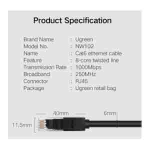 Ugreen Cat6 UTP LAN kabel 25m - box