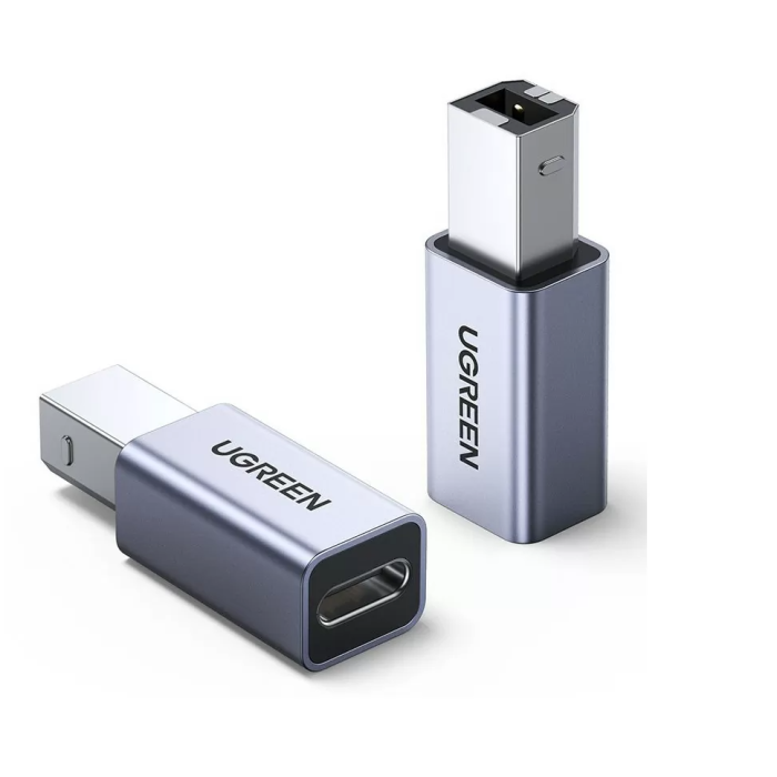 Ugreen adapter USB-C ženski na USB-B - srebrn 1kos - slika 2
