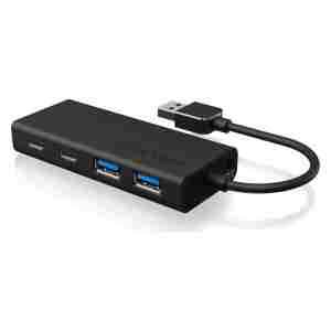 IcyBox IB-HUB1426-U3 4-portni Hub s priključkom USB-A in USB-C 3.2