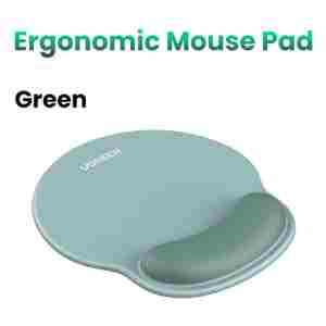 Ugreen ergonomska podloga za miško z naslonom za zapestje - zelena