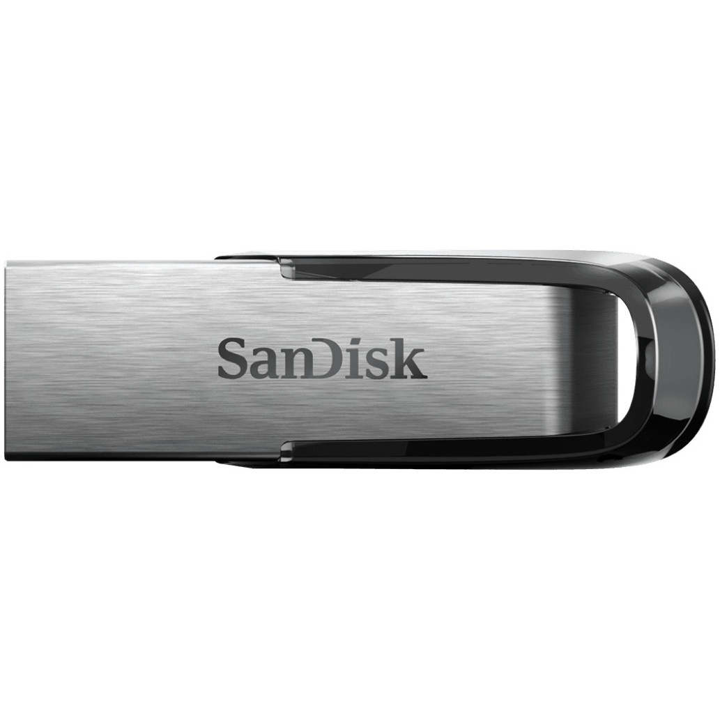 Spominski ključek 256GB USB3.0 Sandisk Ultra Flair 150MB/s 60MB/s kovinski-plastičen brez pokrovčka črno-srebrn Enkripcija 128-bit AES (SDCZ73-256G-G46) - slika 2