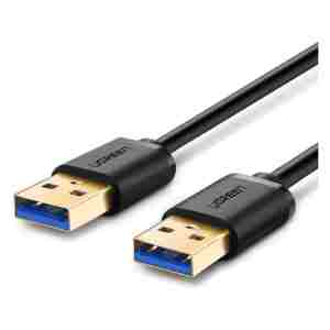 Ugreen USB 3.0 kabel (M na M) črn 1 m - polybag