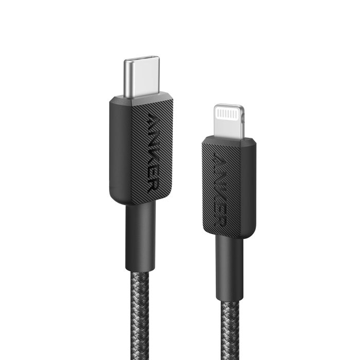 Anker 322 USB-C to Lightning pleten kabel 1,8m črn - slika 2