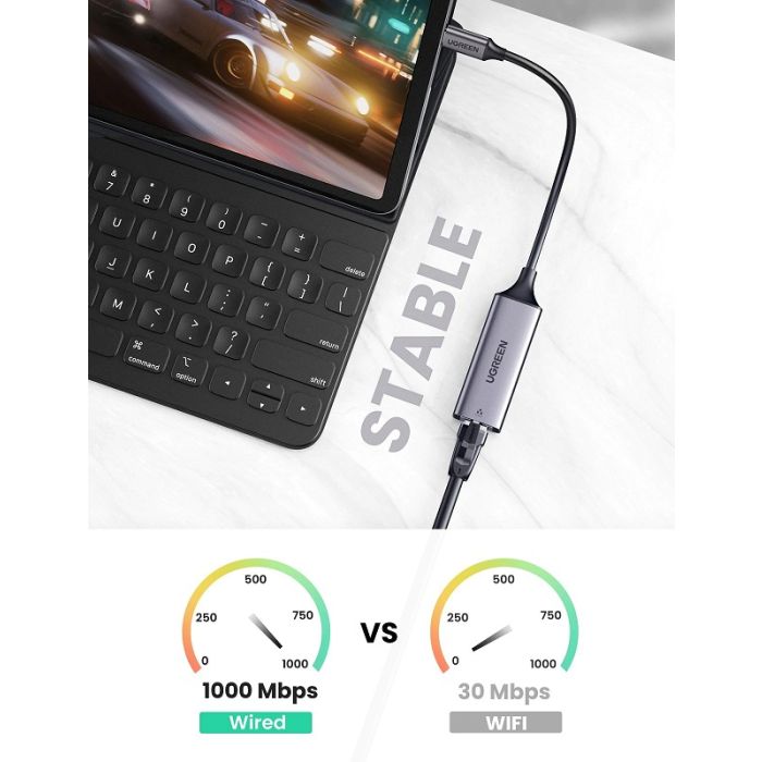 Ugreen USB-C 10/100/1000 mrežna kartica - box - slika 7