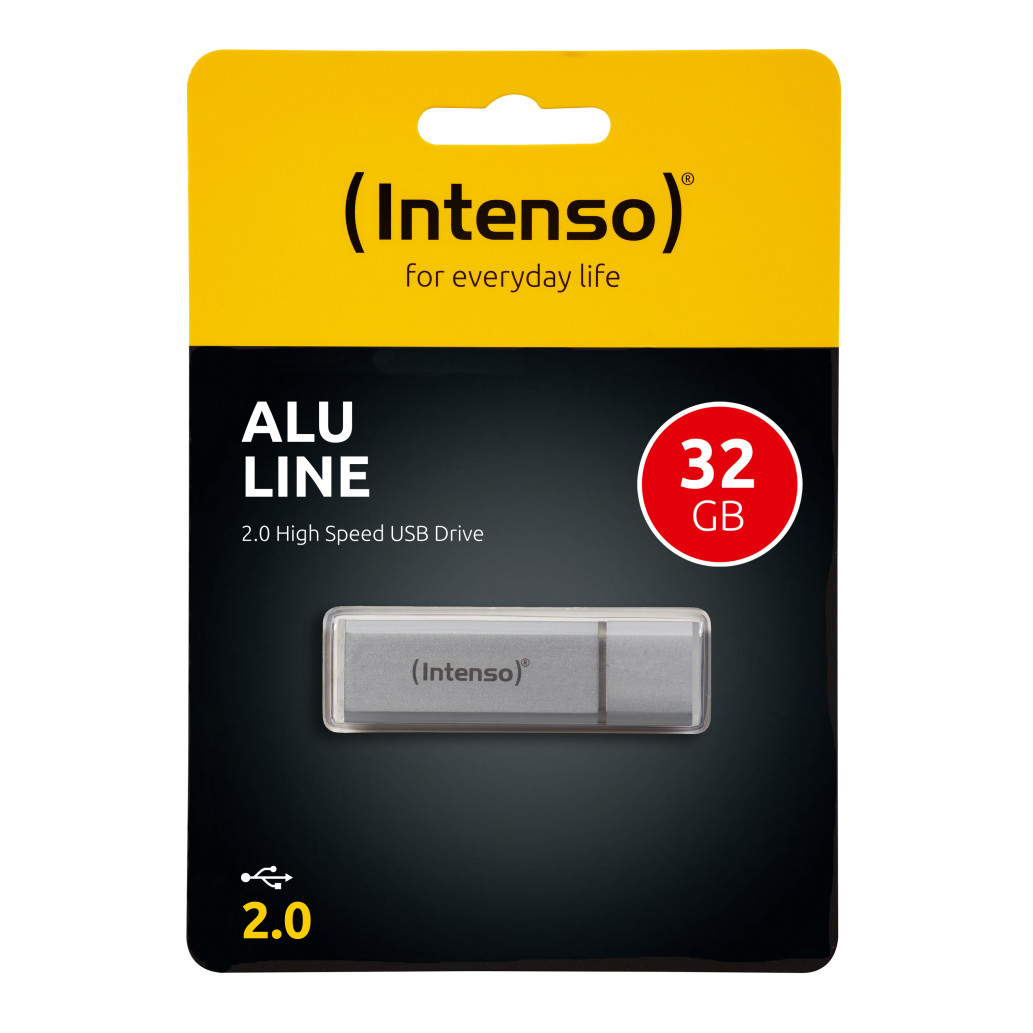 Spominski ključek 32GB USB 2.0 Intenso Alu Line 6,5MB/s aluminij (3521482) - slika 2