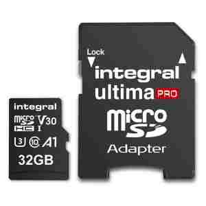 Integral HIGH SPEED MICRO SD CARD MICROSDHC/XC V30 UHS-I U3