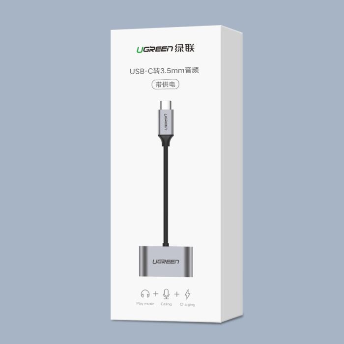 Ugreen USB-C na 3.5mm + USB-C Hub Adapter - box - slika 5
