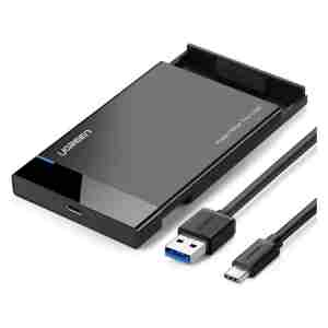 Ugreen 2.5 HDD ohišje USB-C vhod črno - box