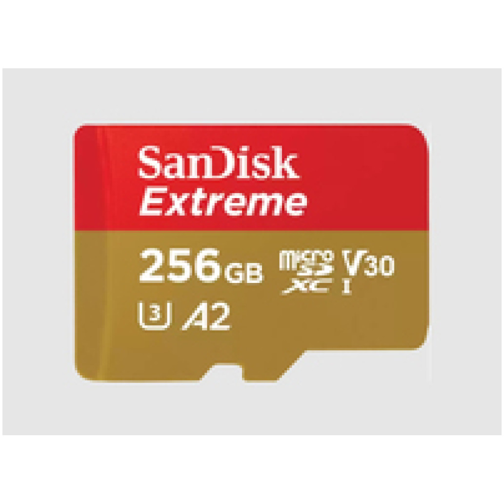 Spominska kartica microSDXC 256GB Sandisk 190MB/s/130MB/s U3 V30 UHS-I +adapter (SDSQXAV-256G-GN6MA) - slika 3