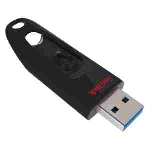SanDisk Ultra USB spominski ključek 128GB USB 3.0 črn