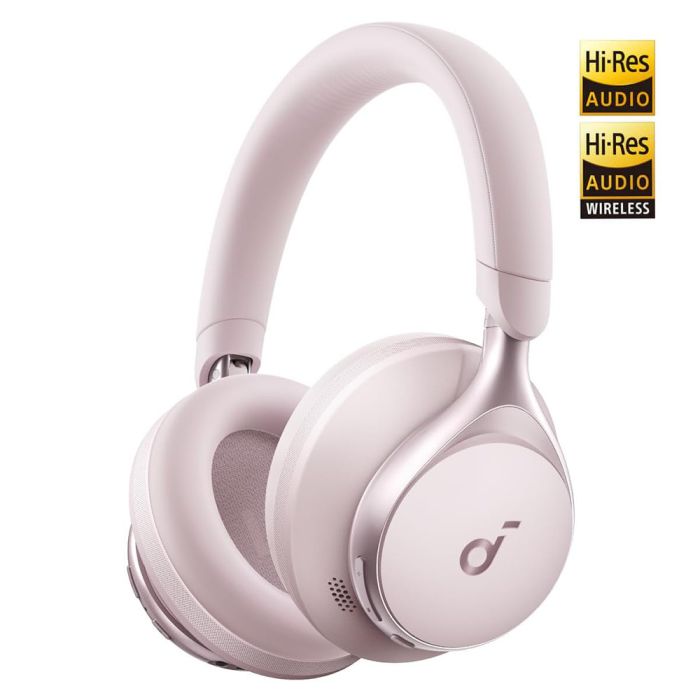 Anker Soundcore Space One naglavne Bluetooth slušalke, roza