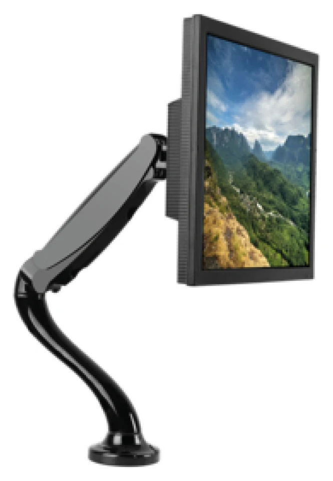 Nosilec za LCD monitor 33 - 68,6 cm (13"–27") do 6kg nagibni gor/dol/levo/desno plinska vzmet LogiLink (BP0023) - slika 2