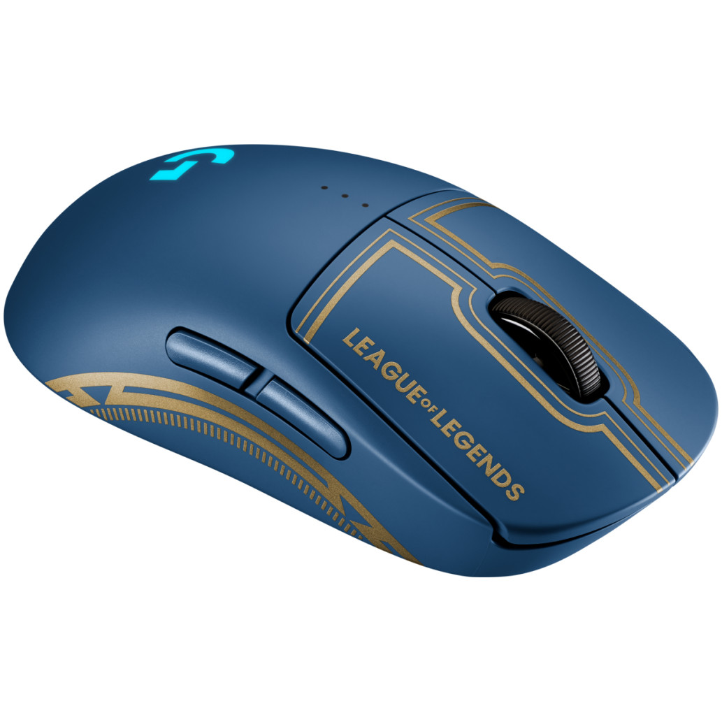 Miš Logitech brezžična optična gaming G PRO LOL Wave 2 modra (za levičarje in desničarje) LightSpeed senzor (910-006451) - slika 4