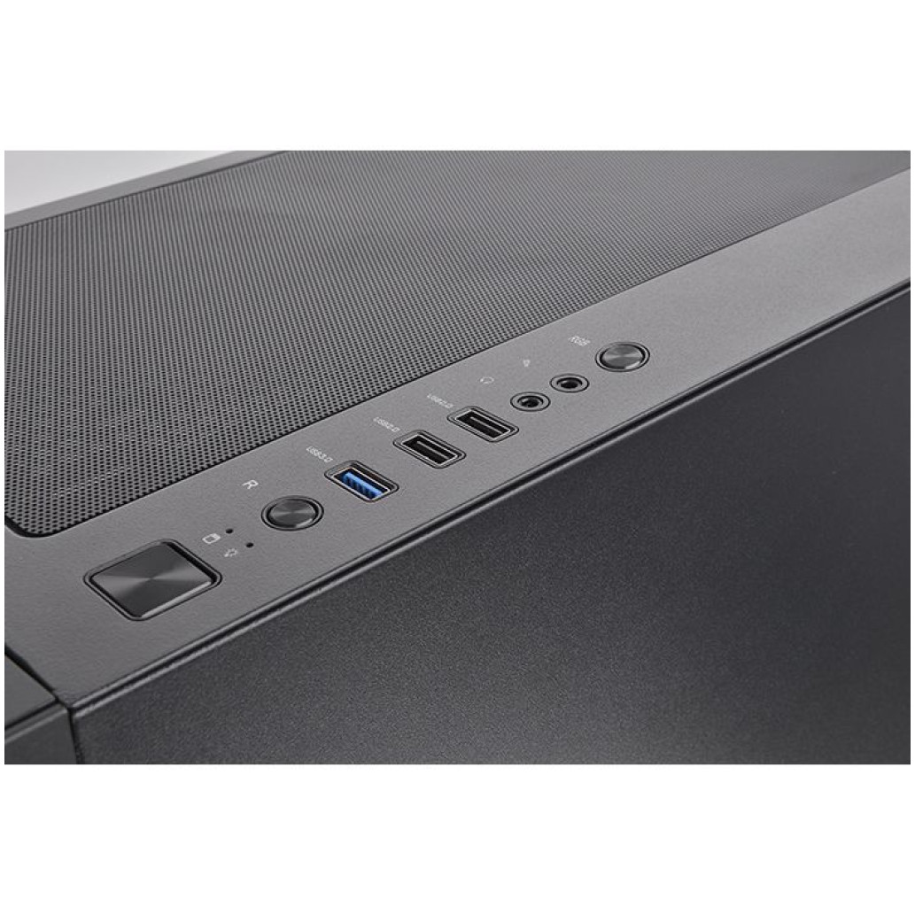 Ohišje Thermaltake H350 MidiATX - črna RGB - slika 3