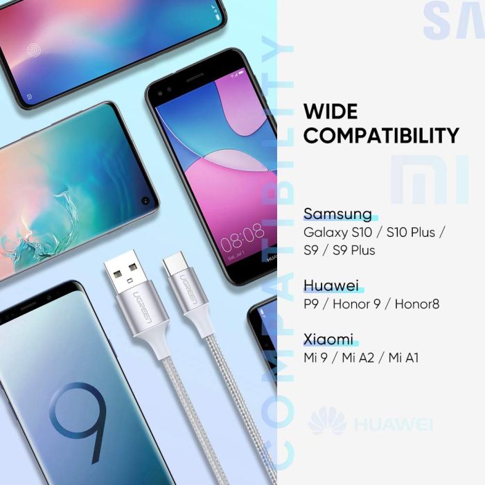 UGREEN USB 2.0 A na USB-C kabel 2m (bel) - polybag - slika 3