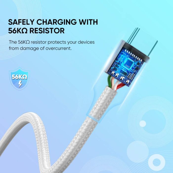 UGREEN USB 2.0 A na USB-C kabel 2m (bel) - polybag - slika 4