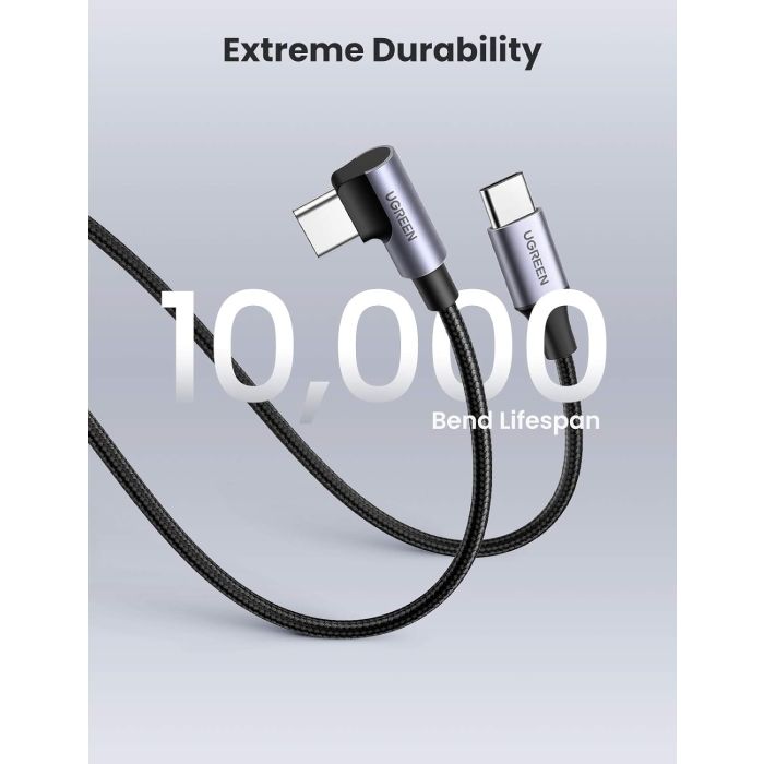 Ugreen USB-C na kotni USB-C kabel 60W 2M - slika 3