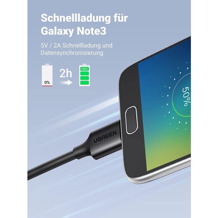 Ugreen USB 3.0 kabel USB A na Micro B, 1m - slika 5