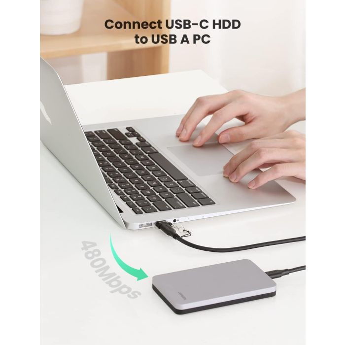 Ugreen ultra majhen adapter USB-A v USB-C - slika 2
