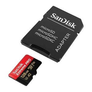 SanDisk 128GB Extreme PRO microSDXC UHS-I spominska kartica z adapterjem