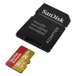 SanDisk 32GB Extreme Micro SDHC A1 CL10 V30 UHS-I U3 100MB/s Mobile spominska kartica + adapter