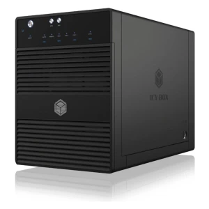 IcyBox IB-3740-C31 USB-C 3.1 zunanje ohišje za 4 3,5 in 2,5 HDD ali SSD diske