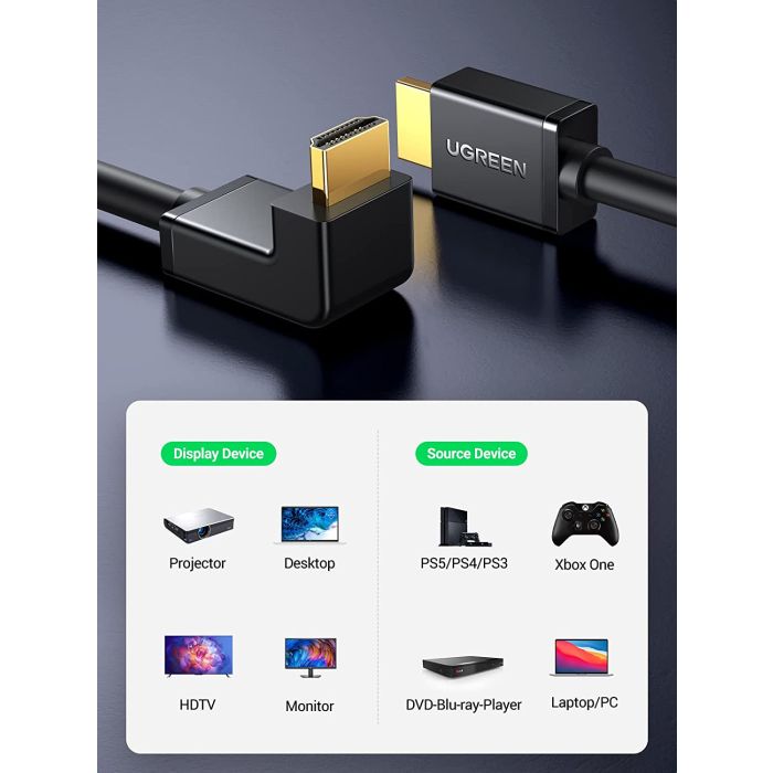 Ugreen kotni HDMI kabel 4K - 1M - slika 2