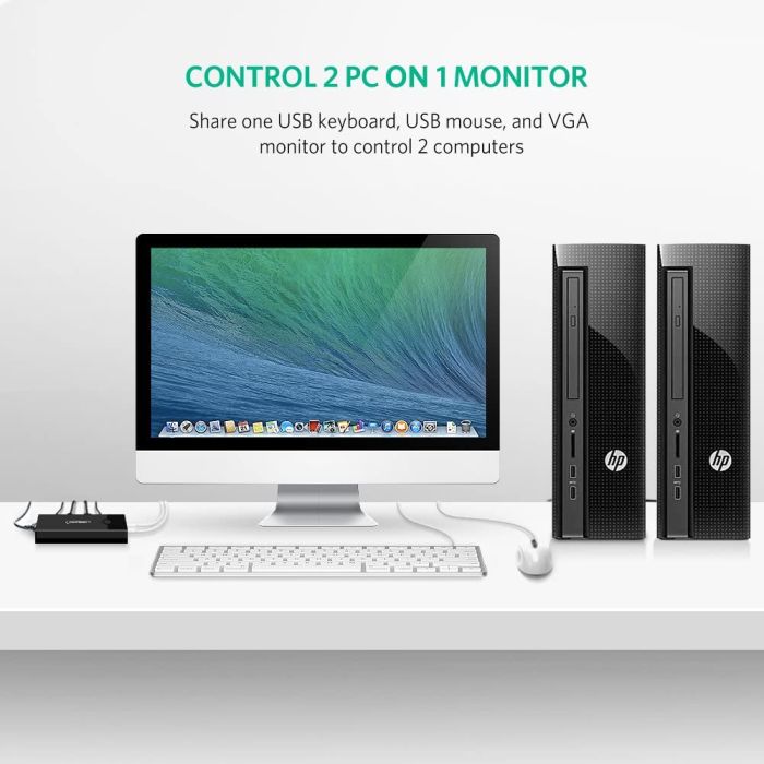 Ugreen VGA 2x1 KVM Stikalo - box - slika 5