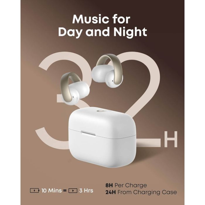 Anker Soundcore AeroClip brezžične slušalke, bele - slika 5