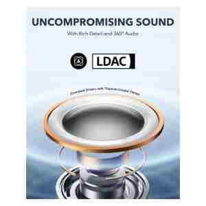 Anker Soundcore AeroFit Pro brezžične slušalke, črne