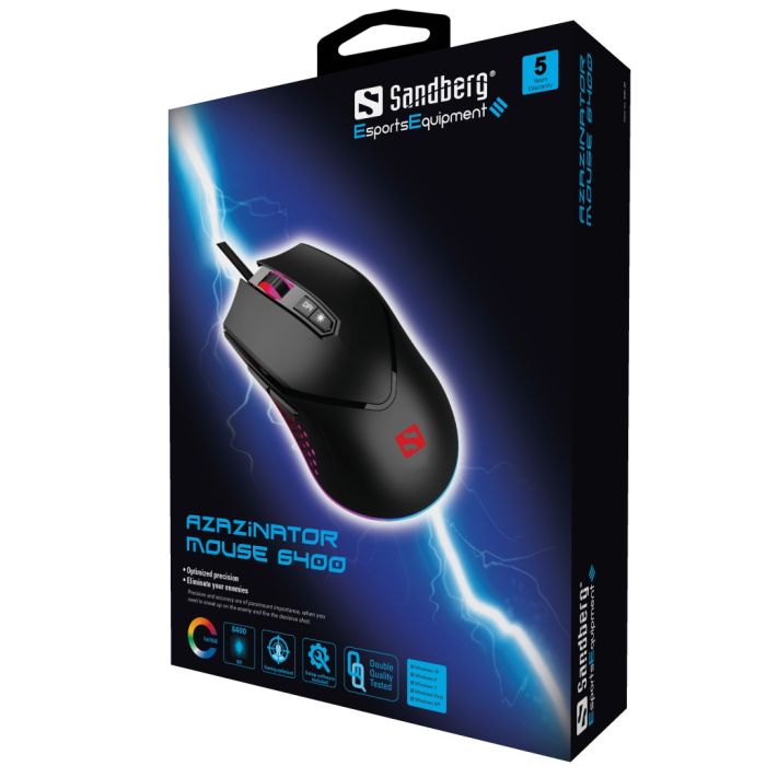 Sandberg Azazinator Mouse 6400 gaming miška - slika 5
