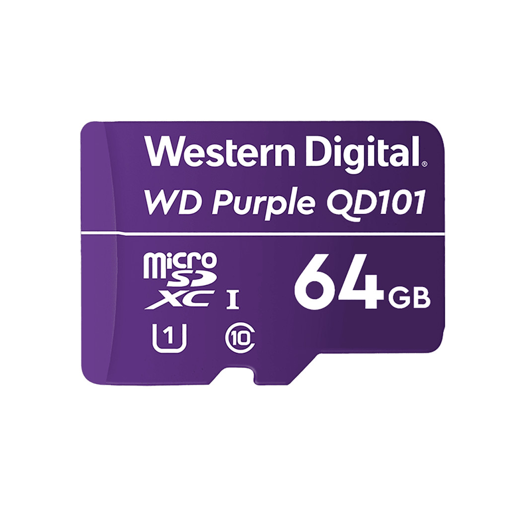 Spominska kartica microSDXC 64GB WD Purple SC QD101 90MB/s/40MB/s U1 UHS-I (WDD064G1P0C) - slika 3