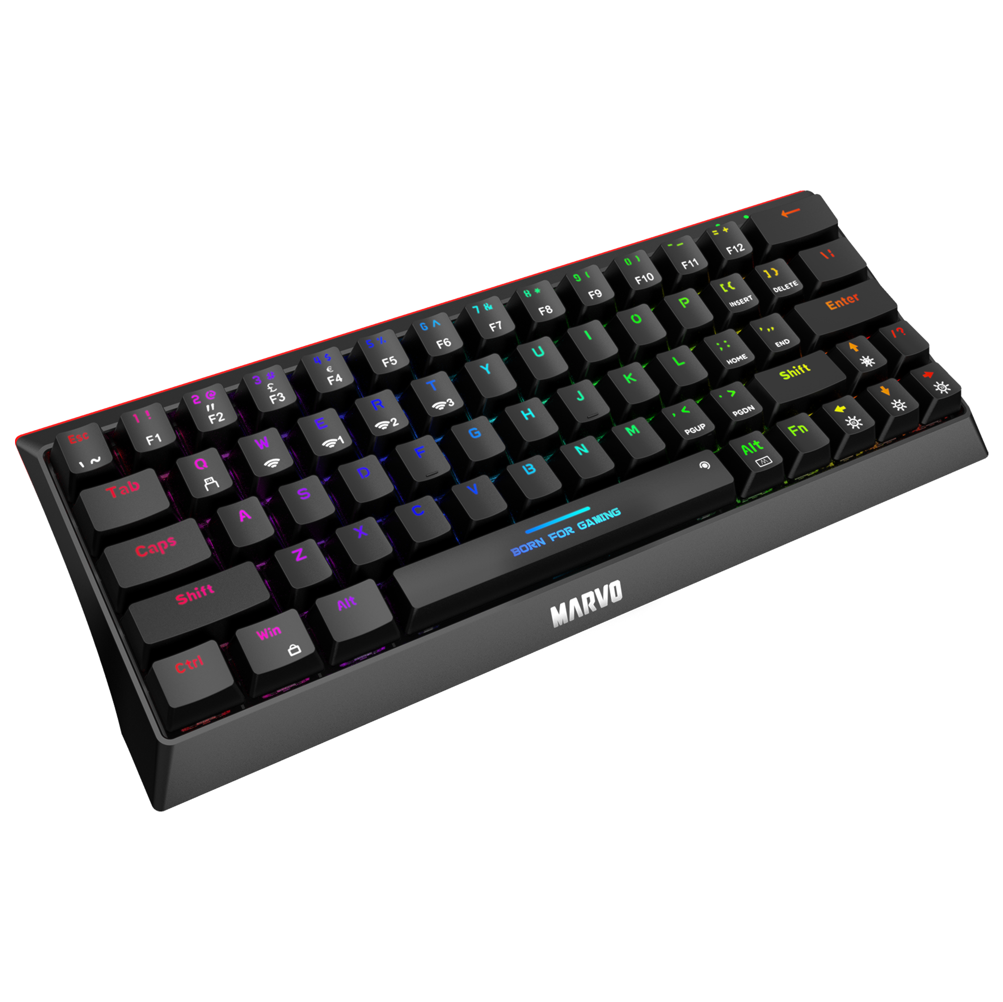 MARVO KG962W brezžična mehanska tipkovnica - slika 3