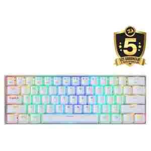 REDRAGON DRACONIC K530RGB PRO BT/ŽIČNA BELA MEHANSKA TIPKOVNICA, RJAVA STIKALA